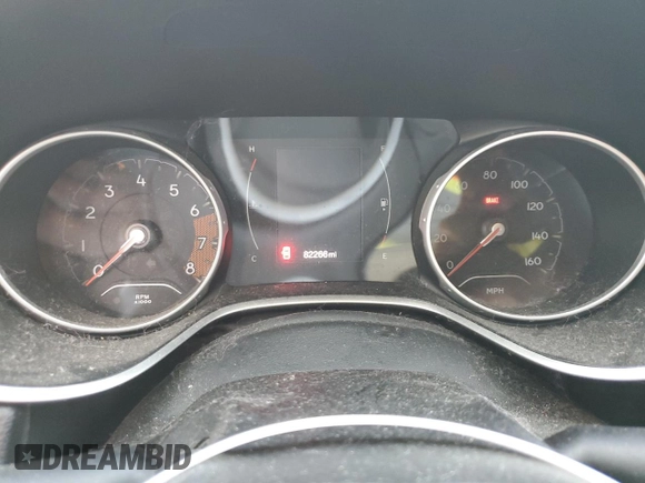 2018 Jeep Compass Latitude with VIN 3C4NJCBB5JT125048, listed as a Copart auction lot 54933965 with 82,266 mi miles and Salvage Title. Bid and sale history available at DreamBid. Image 9.
