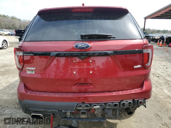 2017 Ford Explorer Sport with VIN 1FM5K8GT3HGE34118, listed as a Copart auction lot 49707465 with 82,042 mi miles and Salvage title. Bid and sale history available at DreamBid. Image 6.