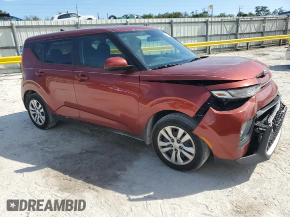 2020 Kia Soul LX with VIN KNDJ23AU3L7096431, listed as a Copart auction lot 43965265 with 54,768 mi miles and Salvage Title. Bid and sale history available at carsss.com. Image 4.