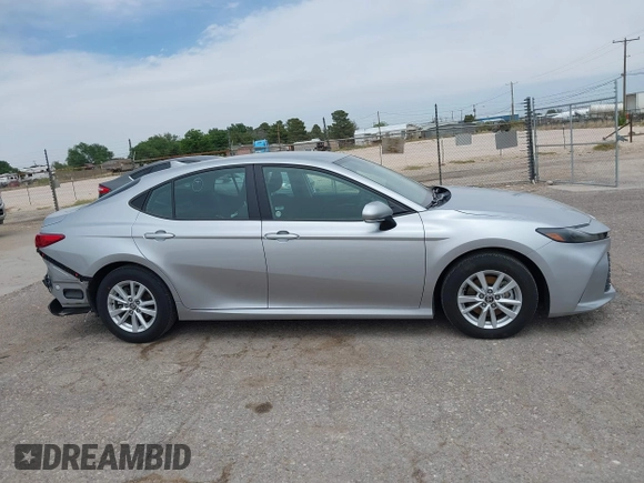 2025 Toyota Camry LE with VIN 4T1DAACK8SU512341, listed as a IAAI auction lot 42210426 with 14,276 mi miles and . Bid and sale history available at DreamBid. Image 13.