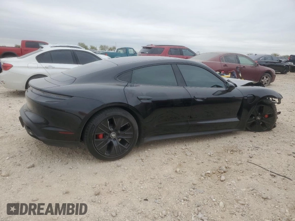 2021 Porsche Taycan 4S with VIN WP0AB2Y1XMSA45564, listed as a Copart auction lot 82447814 with 29,098 mi miles and Salvage title. Bid and sale history available at DreamBid. Image 3.