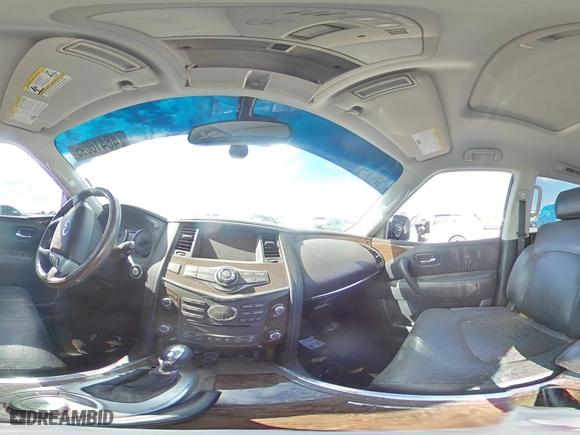 2015 Infiniti QX80 with VIN JN8AZ2NC2F9370688, listed as a Copart auction lot 48416095 with 0 mi miles and Salvage Title. Bid and sale history available at carsss.com. Image 12.
