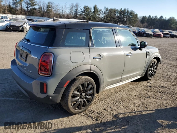 2022 MINI Countryman Cooper with VIN WMZ43BR07N3N30320, listed as a Copart auction lot 46315235 with Not provided miles and Salvage title. Bid and sale history available at DreamBid. Image 3.