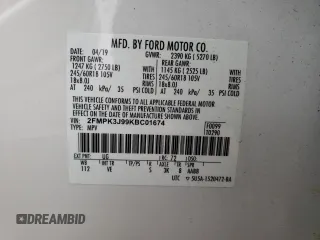 2019 Ford Edge SEL with VIN 2FMPK3J99KBC01674, listed as a Copart auction lot 49749485 with Not provided miles and Salvage title. Bid and sale history available at DreamBid. Image 14.