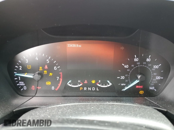 2020 Ford Escape SEL with VIN 1FMCU0H63LUA08628, listed as a Copart auction lot 60546095 with 33,439 mi miles and Salvage title. Bid and sale history available at DreamBid. Image 9.