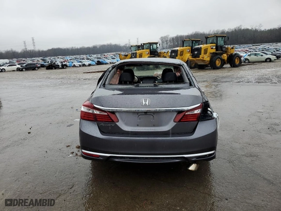 2016 Honda Accord Sedan LX with VIN 1HGCR2F36GA183605, listed as a Copart auction lot 44924505 with 58,550 mi miles and Salvage Title. Bid and sale history available at carsss.com. Image 6.