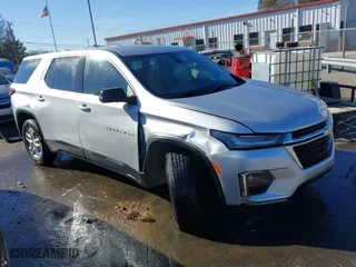 2022 Chevrolet Traverse LS with VIN 1GNERFKW4NJ129769, listed as a IAAI auction lot 41149325 with 86,100 mi miles. Bid and sale history available at carsss.com. Image 1.