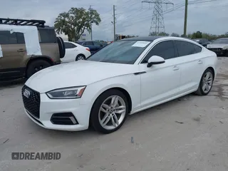 2019 Audi A5 Sportback Premium with VIN WAUANCF53KA064134, listed as a IAAI auction lot 41509093 with 1 mi miles. Bid and sale history available at carsss.com. Image 2.