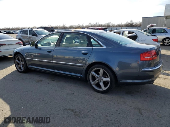 2008 Audi A8 4.2L with VIN WAUMV94E78N009318, listed as a Copart auction lot 44746145 with 113,293 mi miles and Clean title. Bid and sale history available at DreamBid. Image 2.
