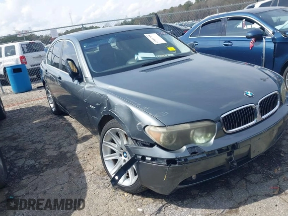 2005 BMW 7 Series with VIN WBAGL63515DP74478, listed as a IAAI auction lot 41801754 with 132,789 mi miles and . Bid and sale history available at DreamBid. Image 1.