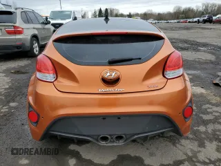 2016 Hyundai Veloster Turbo with VIN KMHTC6AE0GU299165, listed as a Copart auction lot 48708515 with 101,057 mi miles and Salvage title. Bid and sale history available at DreamBid. Image 6.