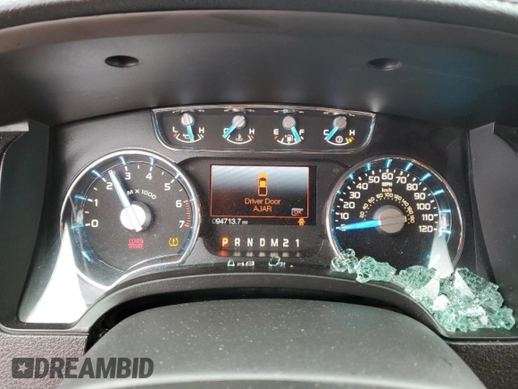 2014 Ford F-150 XL with VIN 1FTFW1ET1EFA64344, listed as a Copart auction lot 58009985 with 94,713 mi miles and Clean title. Bid and sale history available at DreamBid. Image 9.