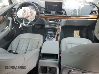 2022 Audi Q5 S line Premium with VIN WA1GAAFY6N2071689, listed as a Copart auction lot 59636025 with 19,969 mi miles and Salvage title. Bid and sale history available at DreamBid. Image 8.