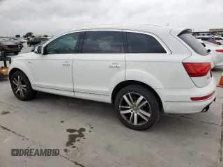 2015 Audi Q7 Premium Plus with VIN WA1LGAFE2FD023602, listed as a Copart auction lot 53737705 with 102,395 mi miles and Salvage Title. Bid and sale history available at DreamBid. Image 2.