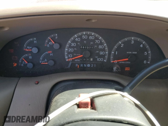 1997 Ford F-150 with VIN 1FTDX1761VNB06772, listed as a Copart auction lot 46408045 with 97,371 mi miles and Salvage title. Bid and sale history available at DreamBid. Image 9.