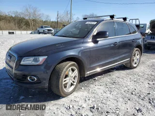 2014 Audi Q5 Premium Plus with VIN WA1LFAFP7EA088059, listed as a Copart auction lot 46394615 with 201,042 mi miles and Salvage Title. Bid and sale history available at carsss.com. Image 1.