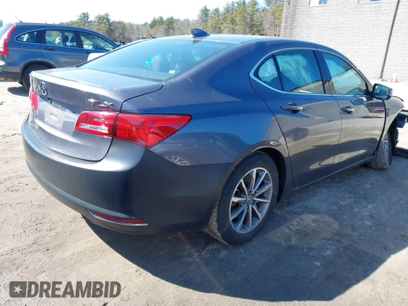 2020 Acura TLX w/Technology Pkg with VIN 19UUB1F57LA011789, listed as a IAAI auction lot 41760374 with 47,442 mi miles. Bid and sale history available at carsss.com. Image 4.