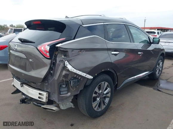 2016 Nissan Murano S with VIN 5N1AZ2MG6GN113182, listed as a IAAI auction lot 41733734 with 154,616 mi miles. Bid and sale history available at carsss.com. Image 4.