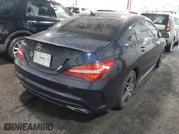 2018 Mercedes-Benz CLA 250 with VIN WDDSJ4EB1JN647458, listed as a IAAI auction lot 42357114 with 86,196 mi miles and . Bid and sale history available at DreamBid. Image 4.