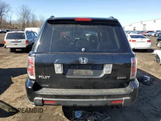 2007 Honda Pilot EX with VIN 2HKYF18437H531057, listed as a Copart auction lot 47228535 with 254,195 mi miles and Salvage Title. Bid and sale history available at DreamBid. Image 6.