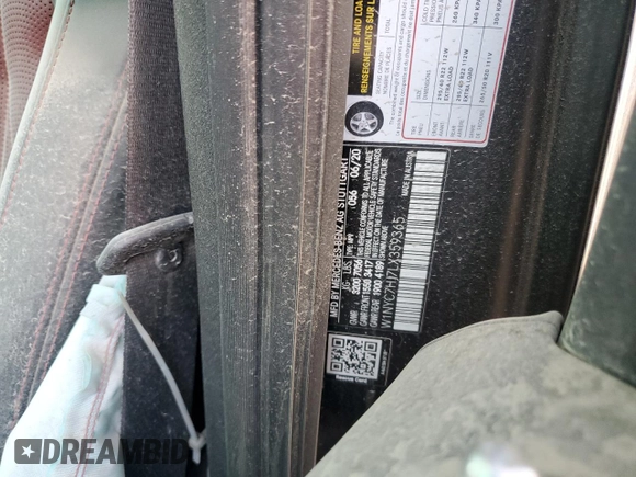 2020 Mercedes-Benz G 63 AMG with VIN W1NYC7HJ7LX359365, listed as a Copart auction lot 62083624 with Not Provided miles and Salvage Title. Bid and sale history available at DreamBid. Image 13.