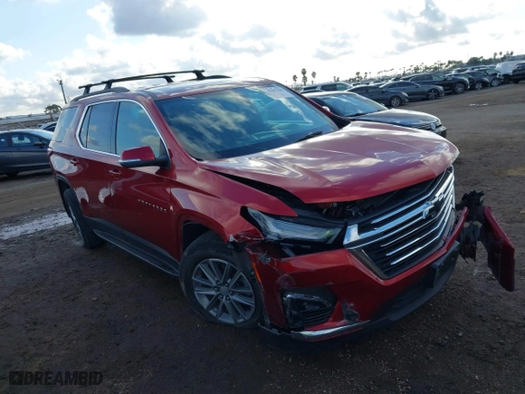 2022 Chevrolet Traverse LT Cloth with VIN 1GNERGKW5NJ167243, listed as a IAAI auction lot 41447436 with 34,964 mi miles. Bid and sale history available at carsss.com. Image 1.