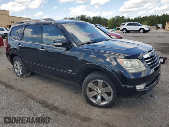 2009 Kia Borrego EX with VIN KNDJJ742395036528, listed as a Copart auction lot 52916315 with 203,320 mi miles and Clean Title. Bid and sale history available at DreamBid. Image 4.