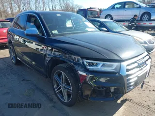 2018 Audi SQ5 Prestige with VIN WA1C4AFY1J2096760, listed as a IAAI auction lot 41467536 with 110,654 mi miles. Bid and sale history available at carsss.com. Image 1.