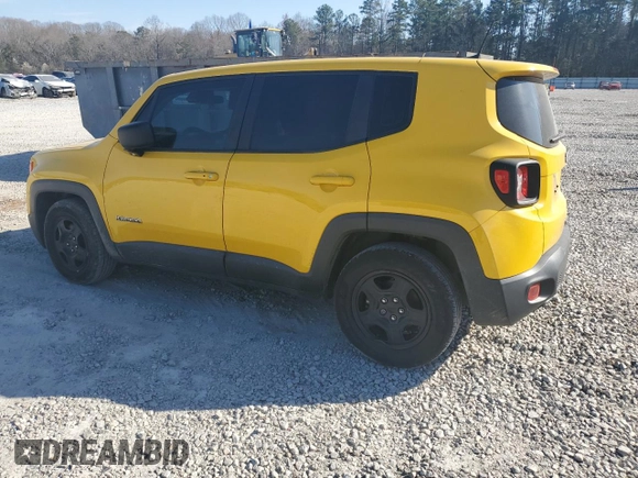2018 Jeep Renegade Sport with VIN ZACCJAABXJPG98211, listed as a Copart auction lot 46820065 with 175,400 mi miles and Salvage Title. Bid and sale history available at DreamBid. Image 2.