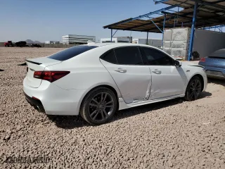 2018 Acura TLX w/A-SPEC Pkg with VIN 19UUB2F63JA000669, listed as a Copart auction lot 47323585 with 86,995 mi miles and Salvage Title. Bid and sale history available at carsss.com. Image 3.