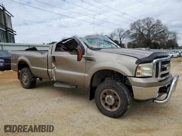 2005 Ford F-250 XL with VIN 1FTNF21565EC22272, listed as a Copart auction lot 88676455 with Not Provided miles and Salvage Title. Bid and sale history available at DreamBid. Image 4.