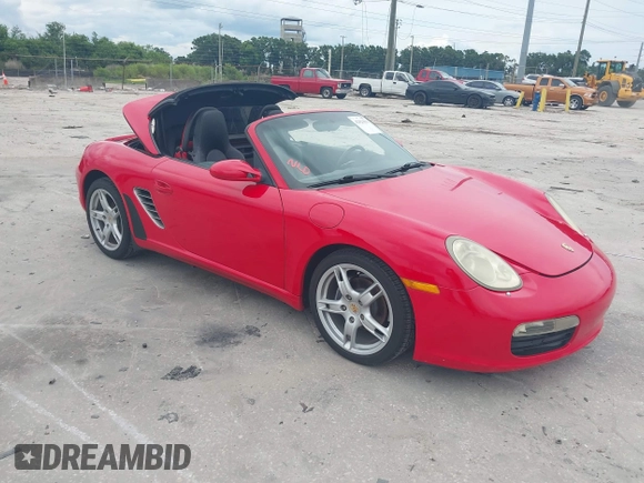 2006 Porsche Boxster with VIN WP0CA29866U712142, listed as a IAAI auction lot 42423093 with 57,057 mi miles and . Bid and sale history available at DreamBid. Image 1.