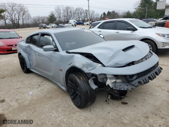 2020 Dodge Charger Scat Pack with VIN 2C3CDXGJ2LH241037, listed as a Copart auction lot 44135045 with 39,066 mi miles and Salvage Title. Bid and sale history available at carsss.com. Image 4.