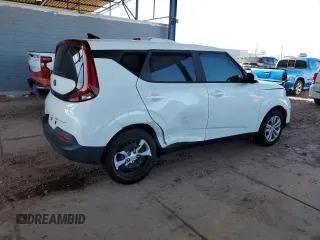 2021 Kia Soul S with VIN KNDJ23AU7M7142909, listed as a Copart auction lot 50317055 with 22,560 mi miles and Salvage Title. Bid and sale history available at DreamBid. Image 3.