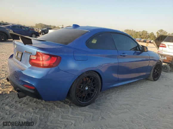 2017 BMW 2 Series M240i with VIN WBA2G1C34HV639283, listed as a Copart auction lot 75932744 with 43,470 mi miles and Salvage Title. Bid and sale history available at carsss.com. Image 3.