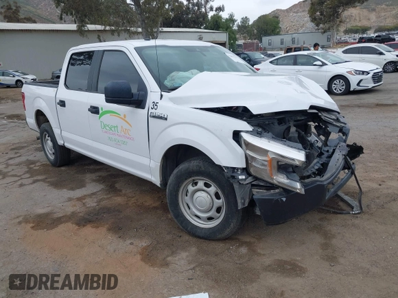 2019 Ford F-150 XL with VIN 1FTEW1CB3KKE51647, listed as a IAAI auction lot 42022111 with 59,344 mi miles and . Bid and sale history available at DreamBid. Image 1.