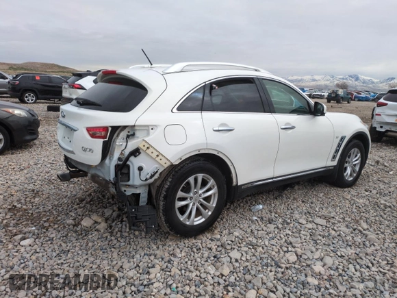 2014 Infiniti QX70 с VIN JN8CS1MW8EM410724, выставлен на аукционе Copart как лот 49899825 с пробегом 57 950 миль миль и Списание • Salvage title. История ставок и продаж доступна на DreamBid. Изображение 3.