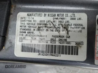 2015 Nissan 370Z с VIN JN1AZ4EH1FM442211, выставлен на аукционе Copart как лот 48421225 с пробегом 113 558 миль миль и Чистый • Clean title. История ставок и продаж доступна на DreamBid. Изображение 12.