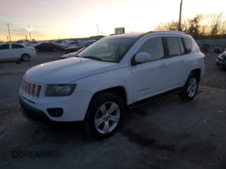 2014 Jeep Compass Latitude with VIN 1C4NJCEB0ED708098, listed as a Copart auction lot 81561334 with 105,687 mi miles and Salvage Title. Bid and sale history available at carsss.com. Image 1.