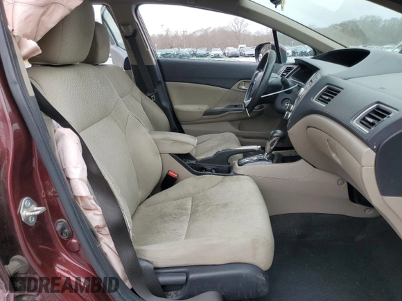 2014 Honda Civic Sedan LX with VIN 19XFB2F59EE056276, listed as a Copart auction lot 47921485 with 191,868 mi miles and Salvage Title. Bid and sale history available at carsss.com. Image 7.