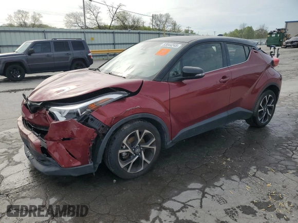 2019 Toyota C-HR XLE with VIN JTNKHMBX7K1025540, listed as a Copart auction lot 53044245 with 123,158 mi miles and Salvage Title. Bid and sale history available at DreamBid. Image 1.