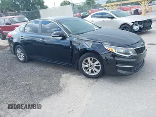 2016 Kia Optima LX with VIN 5XXGT4L32GG012873, listed as a IAAI auction lot 42676995 with 109,484 mi miles and . Bid and sale history available at DreamBid. Image 1.