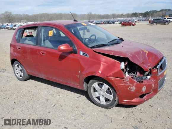 2009 Chevrolet Aveo 1LT with VIN KL1TD66EX9B301097, listed as a Copart auction lot 49600825 with 130,399 mi miles and Salvage title. Bid and sale history available at DreamBid. Image 4.