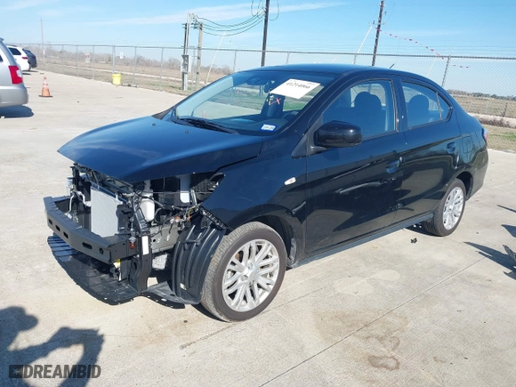 2024 Mitsubishi Mirage G4 ES with VIN ML32FUFJ3RHF01404, listed as a IAAI auction lot 41214066 with 14872 miles. Bid and sale history available at carsss.com. Image 18.