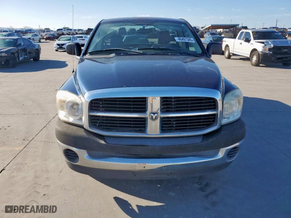 2007 Dodge Ram 1500 ST with VIN 1D7HA16K57J643615, listed as a Copart auction lot 46491345 with 168,407 mi miles and Salvage Title. Bid and sale history available at carsss.com. Image 5.