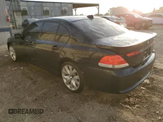 2003 BMW 7 Series 745i with VIN WBAGL63483DP65989, listed as a Copart auction lot 82057064 with 60,735 mi miles and Salvage title. Bid and sale history available at DreamBid. Image 2.
