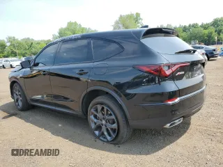 2024 Acura MDX w/A-Spec Package with VIN 5J8YE1H08RL001232, listed as a Copart auction lot 60906385 with 61,898 mi miles and Salvage title. Bid and sale history available at DreamBid. Image 2.