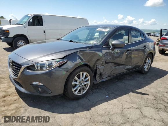 2016 Mazda 3 i Touring with VIN JM1BM1V72G1300331, listed as a Copart auction lot 55992655 with 75,937 mi miles and Salvage Title. Bid and sale history available at DreamBid. Image 1.
