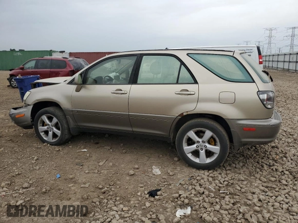 2003 Lexus RX 300 z VIN JTJHF10U030308457, wystawiony jako Copart lot #54902855 z przebiegiem 263 202 mil mil oraz Szkoda całkowita • Salvage title. Historia ofert i sprzedaży dostępna na DreamBid. Obrazek 2.