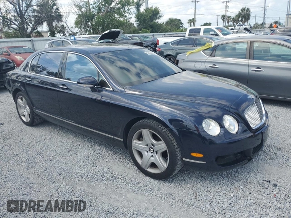 2006 Bentley Flying Spur with VIN SCBBR53W168039849, listed as a Copart auction lot 53824435 with 62,969 mi miles and Salvage Title. Bid and sale history available at DreamBid. Image 4.